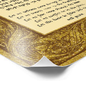 Zuhause Blessing Hebrew Englisch Vintag Florentine Fotodruck (Ecke)