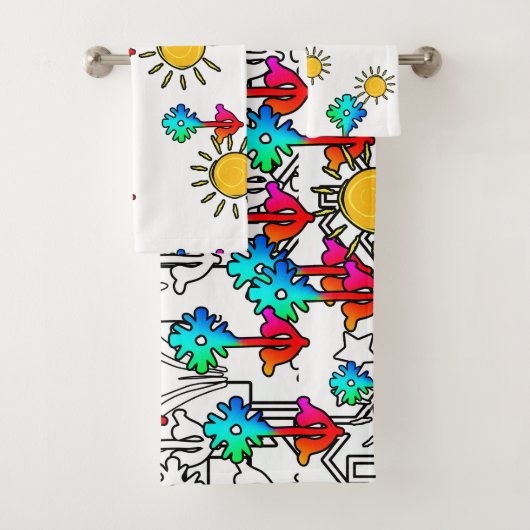 Zuhause Blume Sunshine Kids Gift Badhandtuch Set (Insitu)