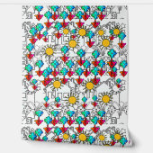 Zuhause Blume Sunshine Kinder Tapete (Abrollen)