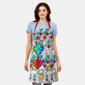 Zuhause Blume Sunshine Schürze (Getragen)
