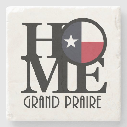 ZUHAUSE Boca Chica Texas Stone Untersetzer (Vorderseite)