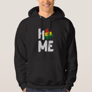 Zuhause Bolivian Roots Karte Bolivien Liebhaber Fl Hoodie