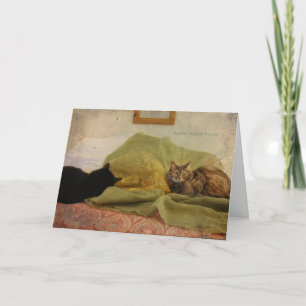 Zuhause-Bonbon-Zuhause Feiertagskarte