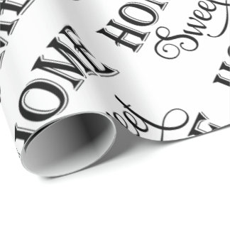 Zuhause-Bonbon-Zuhause Geschenkpapier