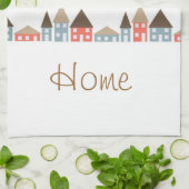 Zuhause-Bonbon-Zuhause Geschirrtuch (Gefaltet)