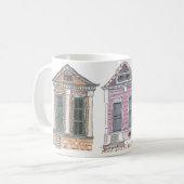 Zuhause-Bonbon-Zuhause Kaffeetasse (Vorderseite Links)