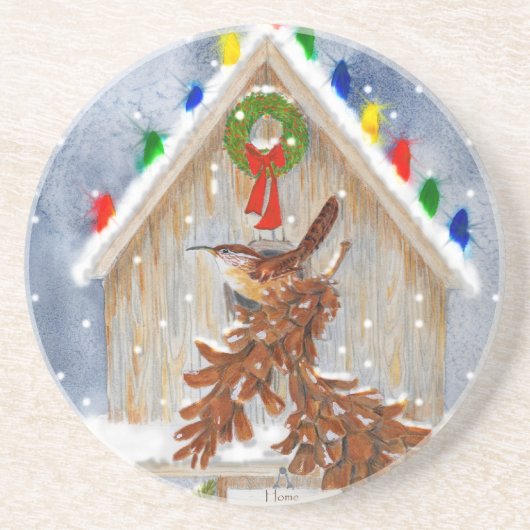 Zuhause-Bonbon-Zuhause Untersetzer (Vorne)