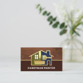 Zuhause Border Visitenkarte (Stehend Vorderseite)