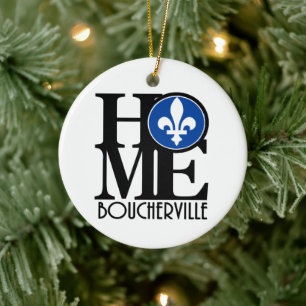 ZUHAUSE Boucherville Quebec Keramik Ornament