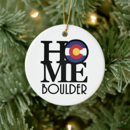 ZUHAUSE Boulder Colorado Keramik Ornament