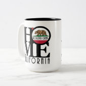 ZUHAUSE Boulder Creek California 15oz Zweifarbige Tasse (Vorderseite Links)