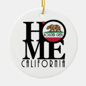 ZUHAUSE Boulder Creek California Keramik Ornament (Vorne)