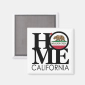 ZUHAUSE Boulder Creek California Magnet (Vorderseite/Rückseite)