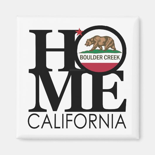 ZUHAUSE Boulder Creek California Magnet (Vorne)
