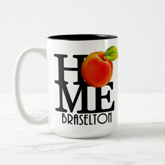 ZUHAUSE Braselton Georgia 15oz Zweifarbige Tasse (Links)