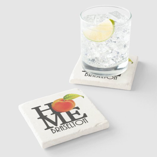 ZUHAUSE Braselton Georgia Steinuntersetzer (Seitenansicht)