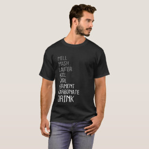 Zuhause-brauender Handwerks-Bier-Schritt-T - T-Shirt