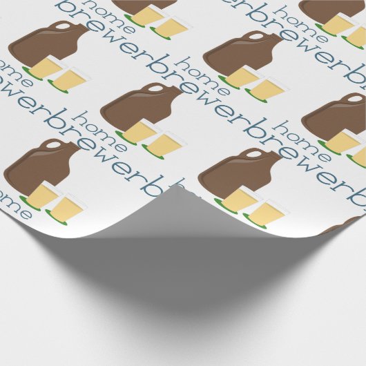 Zuhause Brauerei Geschenkpapier (Ecke)