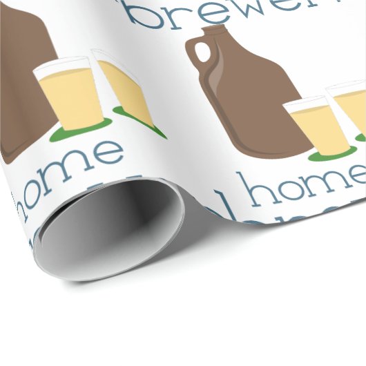 Zuhause Brauerei Geschenkpapier (Rolleneckpunkt)