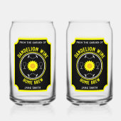 Zuhause Braut Dandelion Wine Custom Dosenglas (Rückseite)