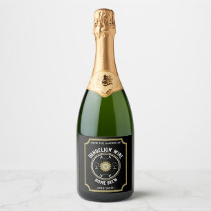 Zuhause Braut Dandelion Wine Custom Schaumweinetikett