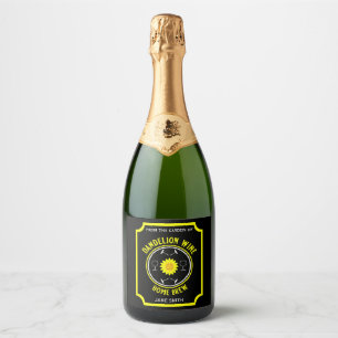 Zuhause Braut Dandelion Wine Custom Schaumweinetikett