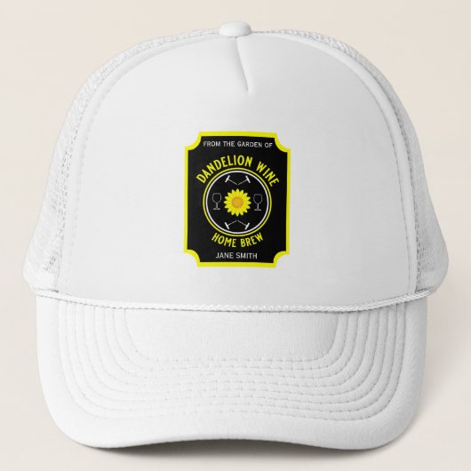Zuhause Braut Dandelion Wine Custom Truckerkappe (Vorderseite)