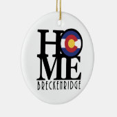 ZUHAUSE Breckenridge Colorado Keramik Ornament (Rechts)