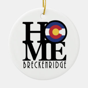 ZUHAUSE Breckenridge Colorado Keramik Ornament