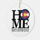 ZUHAUSE Breckenridge Colorado Keramik Ornament (Links)