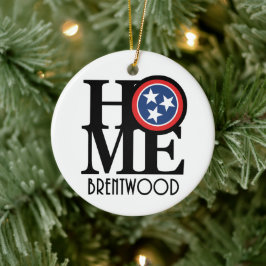 ZUHAUSE Brentwood Tennessee Keramik Ornament