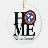 ZUHAUSE Brentwood TN Keramik Ornament (Links)