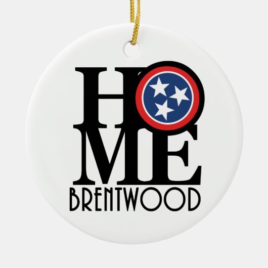 ZUHAUSE Brentwood TN Keramik Ornament (Vorne)