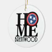 ZUHAUSE Brentwood TN Keramik Ornament (Links)