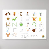 Zuhause Brew Alphabet Poster (Vorne)