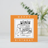 Zuhause Brew Aufblasbarer Cartoon Karte (Stehend Vorderseite)