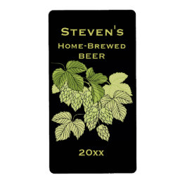Zuhause-Brew-Etikett für Hopfen