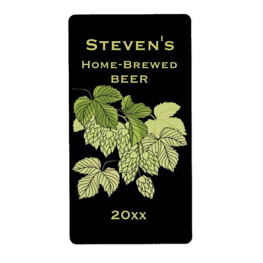 Zuhause-Brew-Etikett für Hopfen (Vorne)