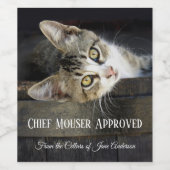 Zuhause Brew Funny Cat Weinetikett (Einzelnes Label)