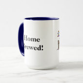 Zuhause Brew Funny Ham Radio Shack Tasse (Vorderseite Links)