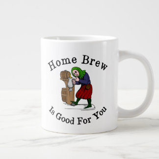 Zuhause Brew ist gut für Sie Jumbo-Tasse