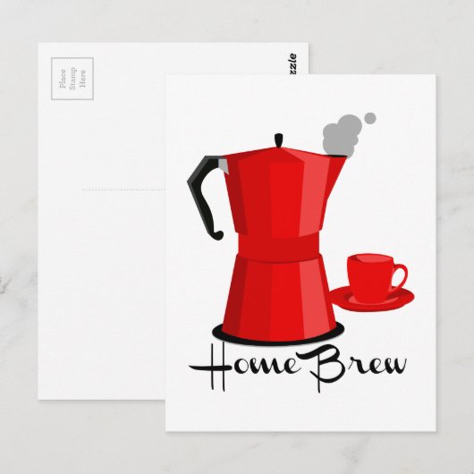 Zuhause Brew Postkarte (Vorne/Hinten)