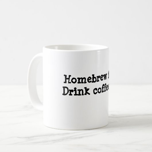 Zuhause Brew schneller. Getränkkaffee erster Kaffeetasse (Vorderseite Links)
