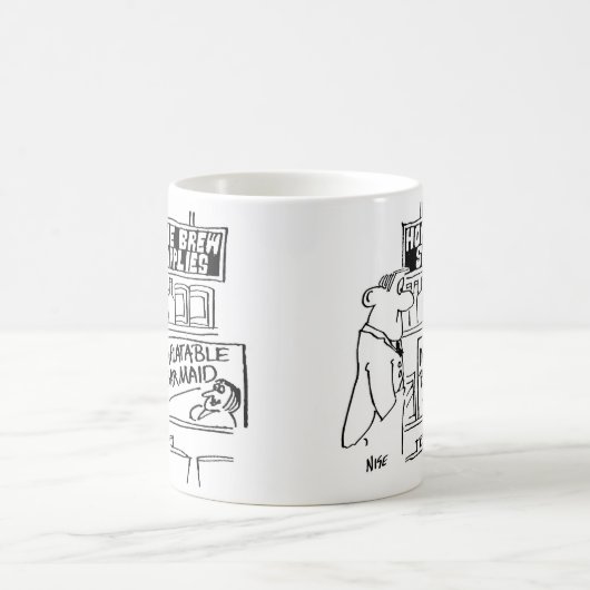 Zuhause Brew Shop hat aufblasbare Barmaid Kaffeetasse (Mittel)
