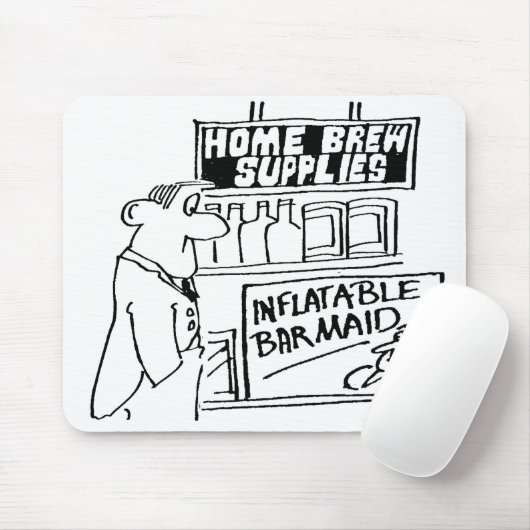 Zuhause Brew Shop hat aufblasbare Barmaid Mousepad (Mit Mouse)
