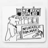 Zuhause Brew Shop hat aufblasbare Barmaid Mousepad (Vorne)