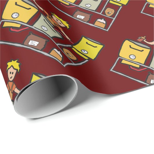 Zuhause Brewing Geschenkpapier (Rolleneckpunkt)