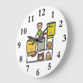 Zuhause Brewing Große Wanduhr (Winkel)