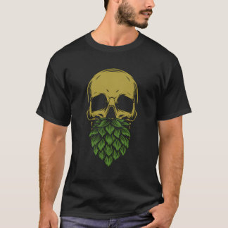 Zuhause Brewing Ipa Bierbrauer Schädelbart T-Shirt