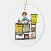 Zuhause Brewing Keramik Ornament (Links)